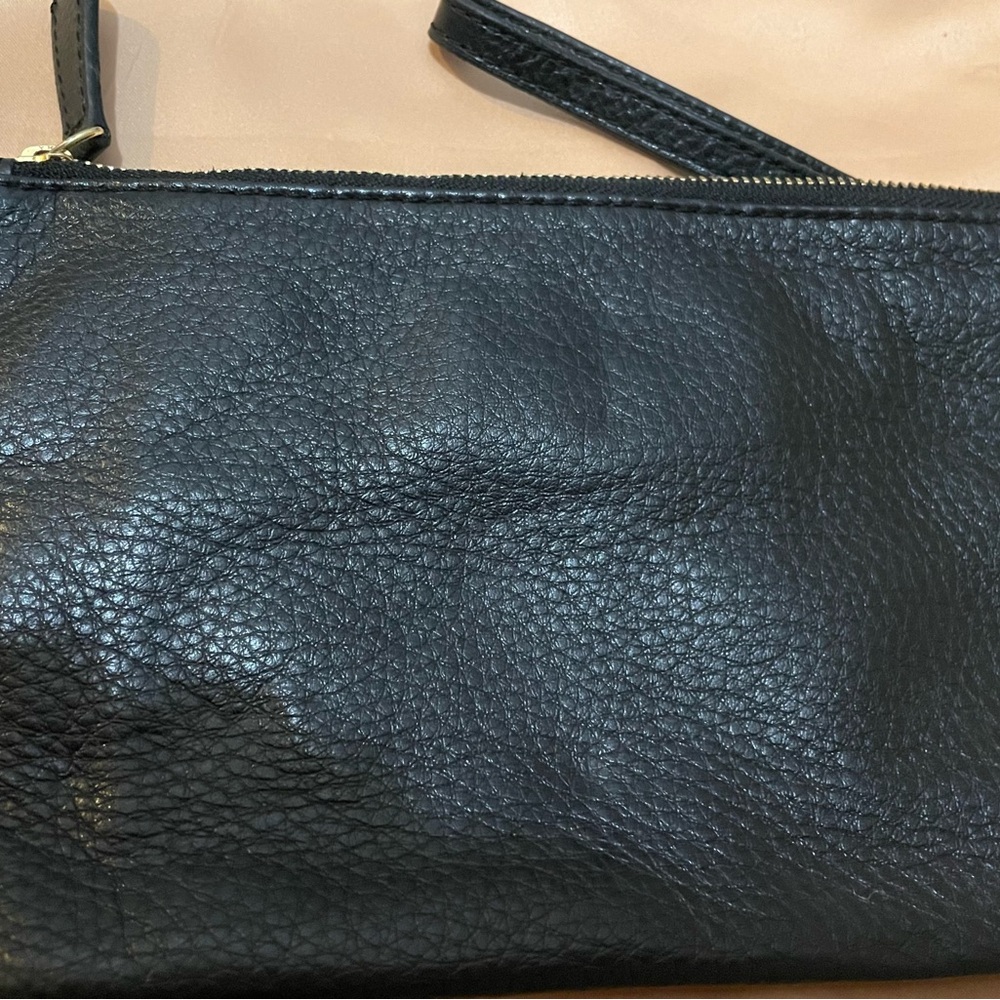 Michael Kors Black Leather Logo Wristlet - Picture 5 of 8